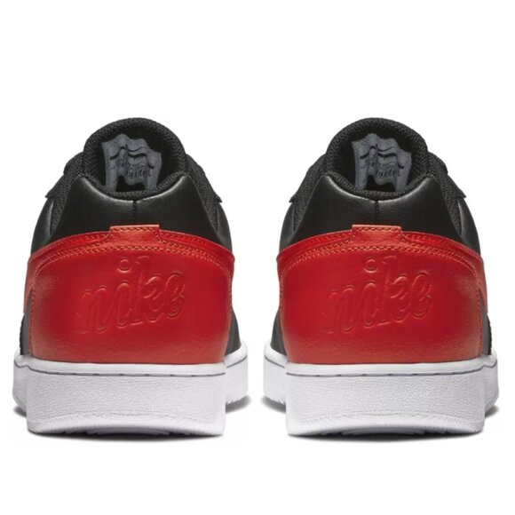 Nike Ebernon Low Men Retro Basketball Shoes Sneakers Black Red Habanero